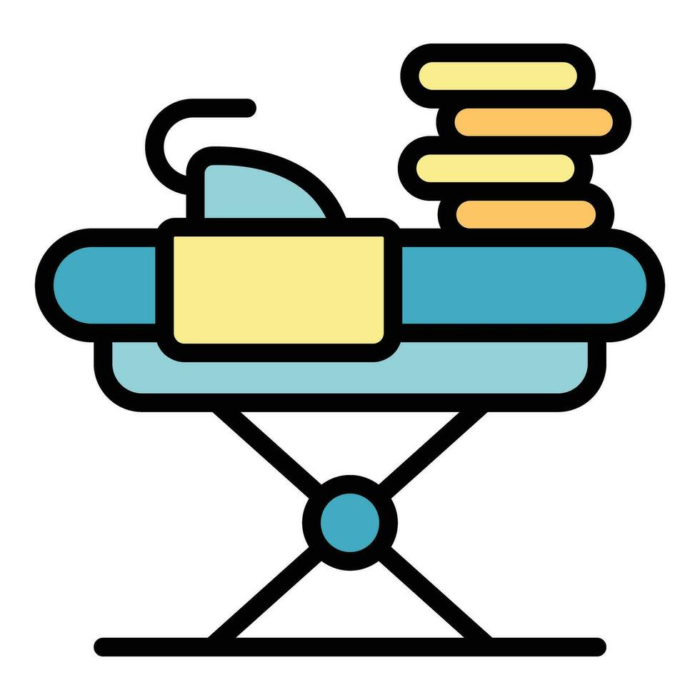 Household ironing icon vector flat