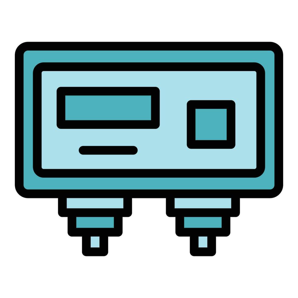 Check laptop icon vector flat