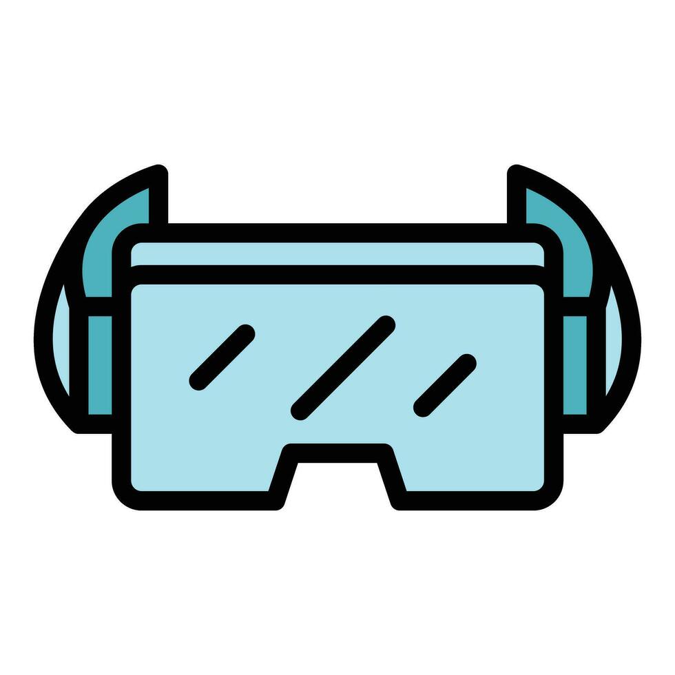 Vr glasses icon vector flat