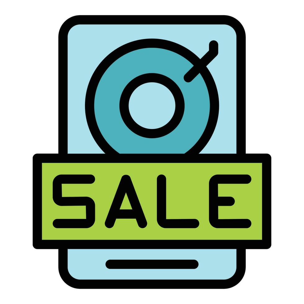 Hdd sale icon vector flat