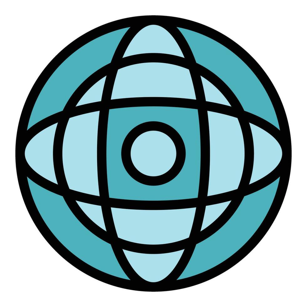 Travel globe icon vector flat