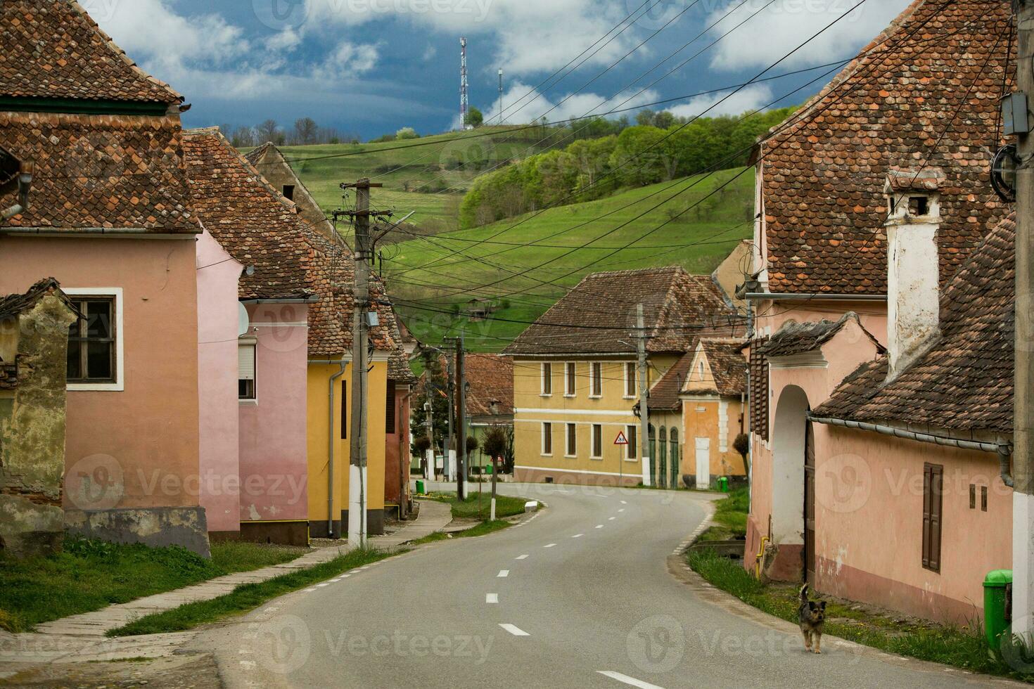 Biertan a very beautiful medieval village in Transylvania, Romania. A historical town in Romania that has preserved the Frankish and Gothic architectural style. Travel photo. photo