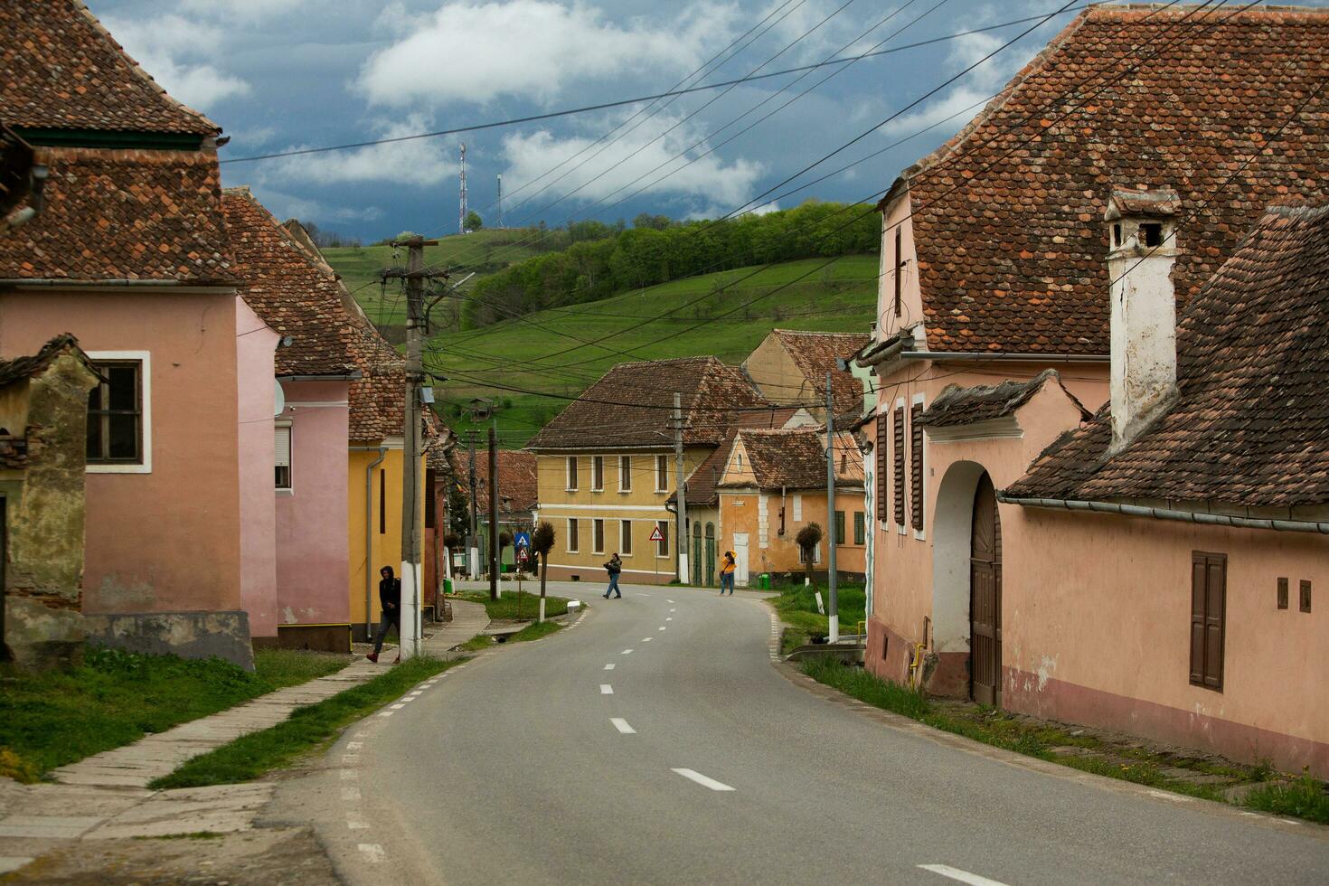 Biertan a very beautiful medieval village in Transylvania, Romania. A historical town in Romania that has preserved the Frankish and Gothic architectural style. Travel photo. photo