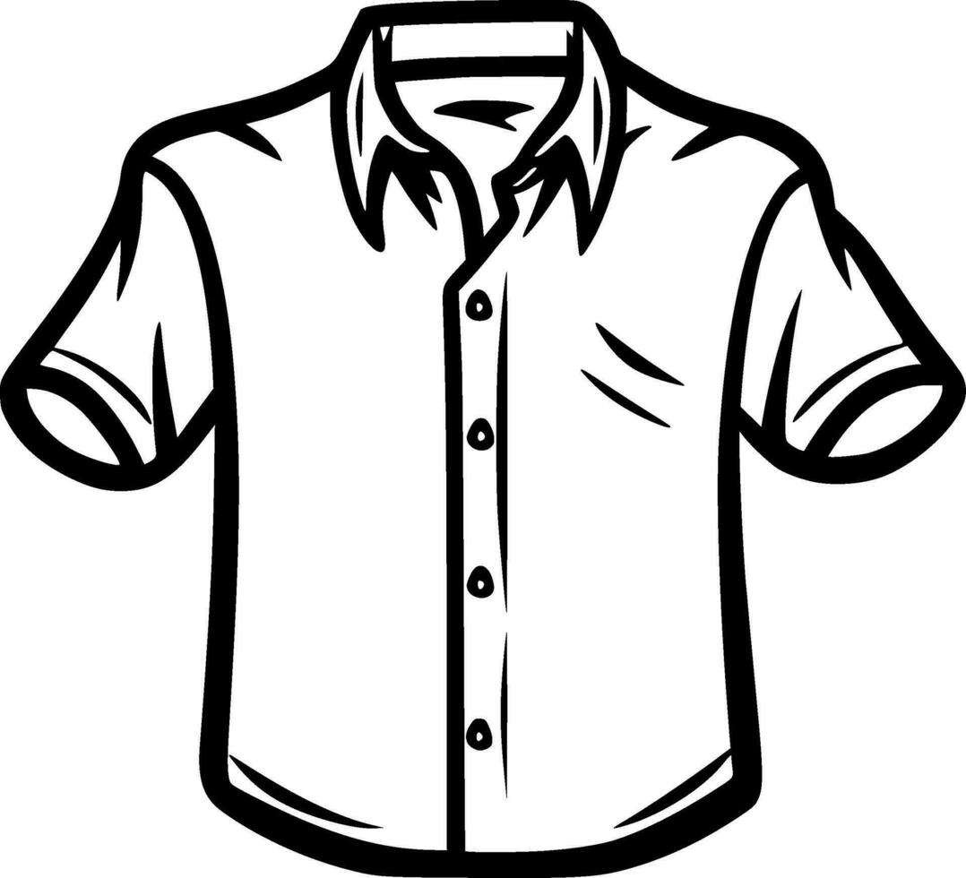 Shirt, Minimalist and Simple Silhouette - Vector illustration