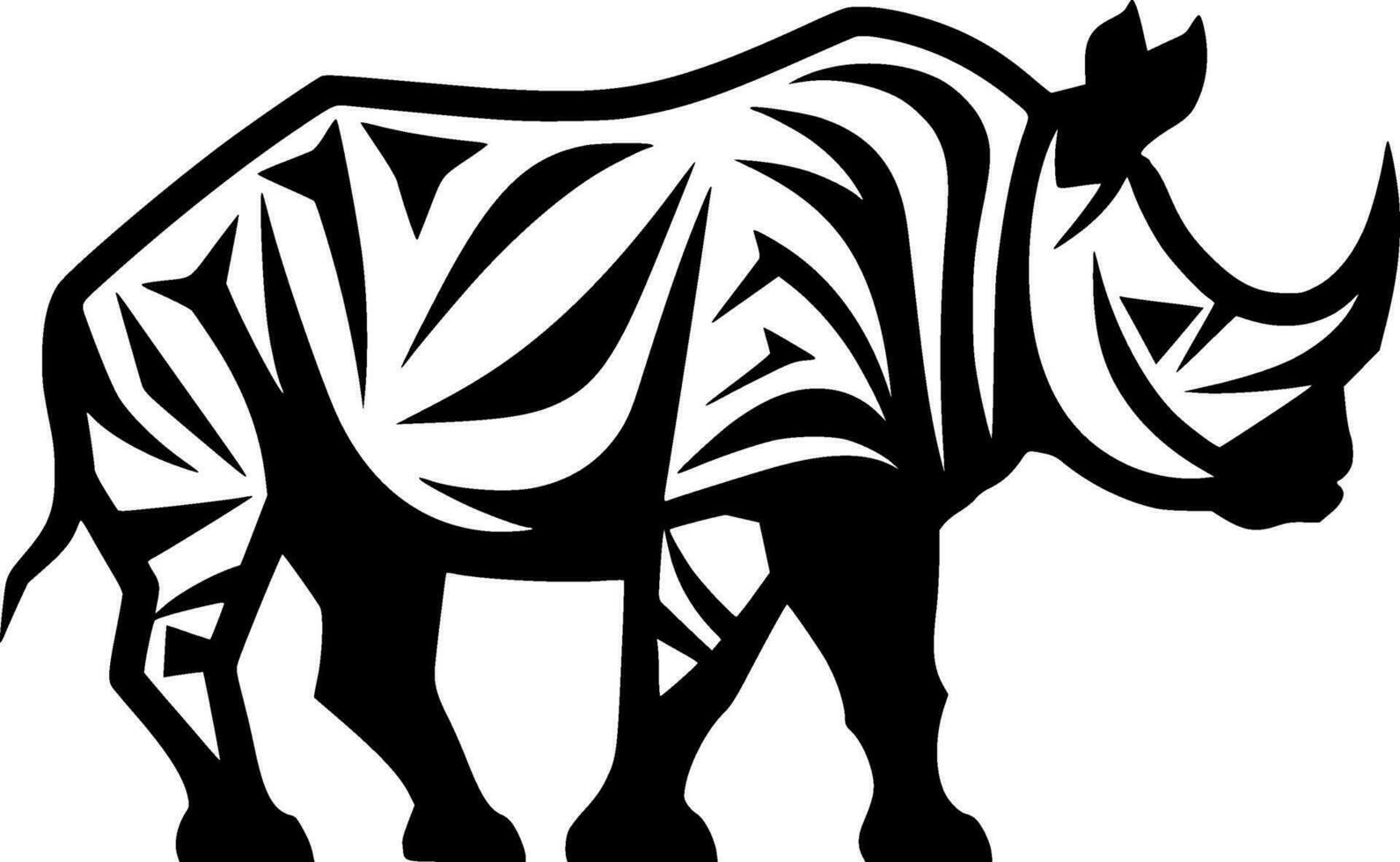 Rhinoceros - High Quality Vector Logo - Vector illustration ideal for T-shirt graphic