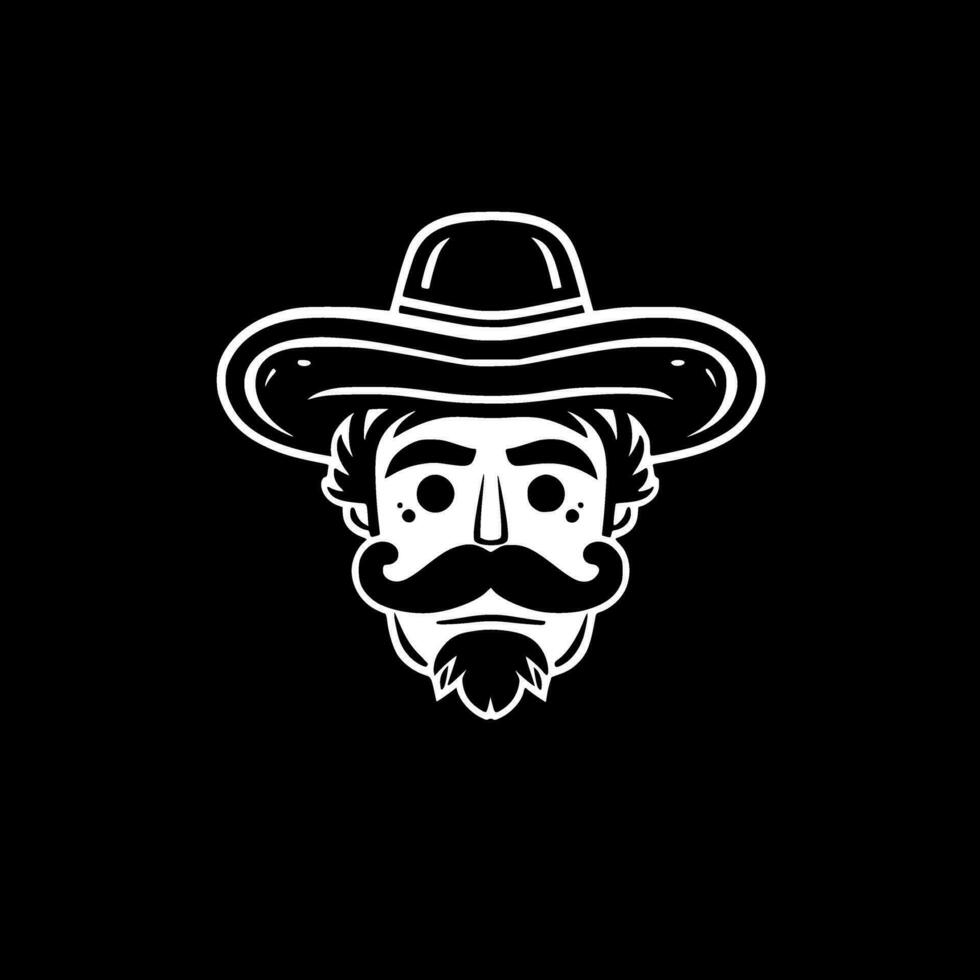 Mexican - Minimalist and Flat Logo - Vector illustration