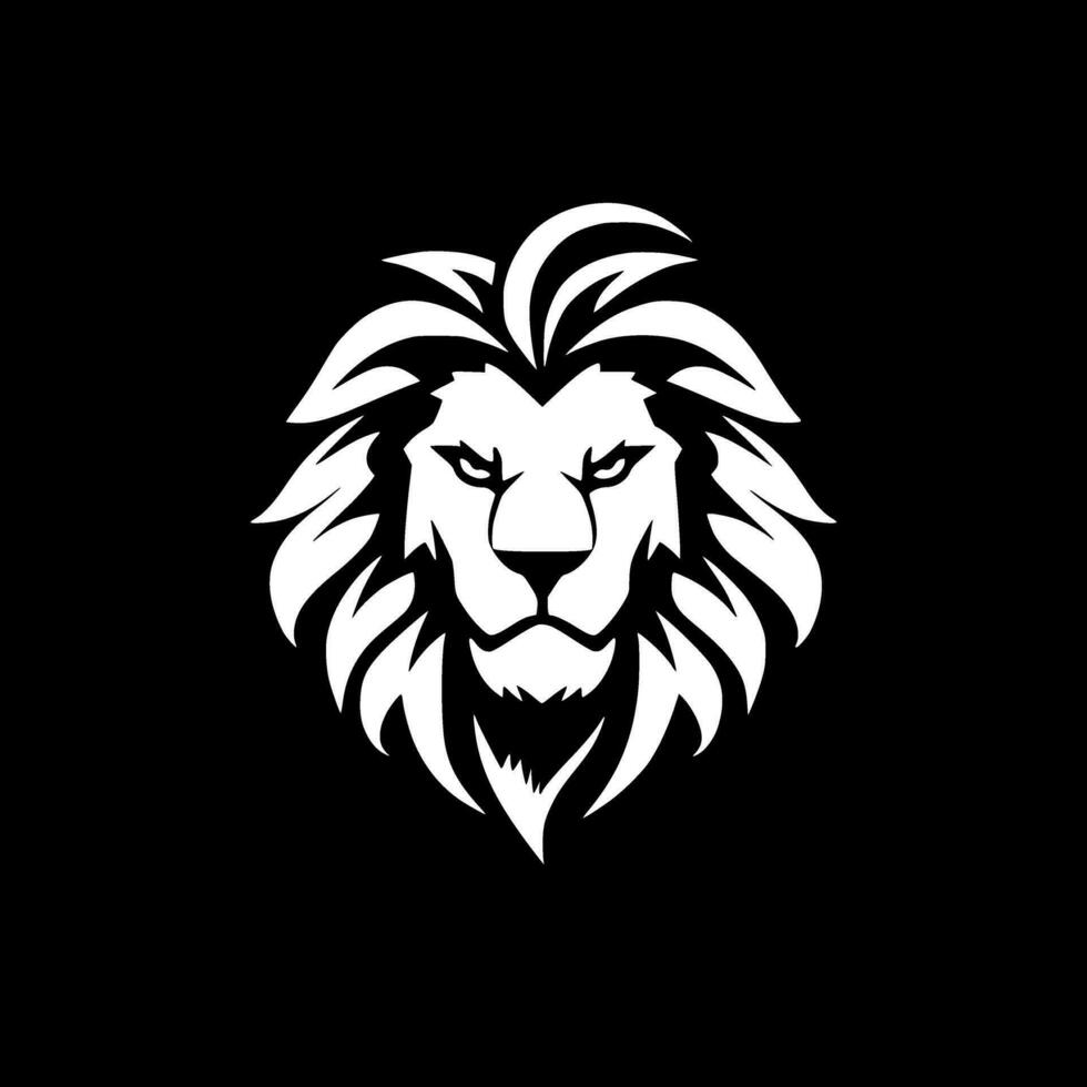 Lion - Minimalist and Flat Logo - Vector illustration