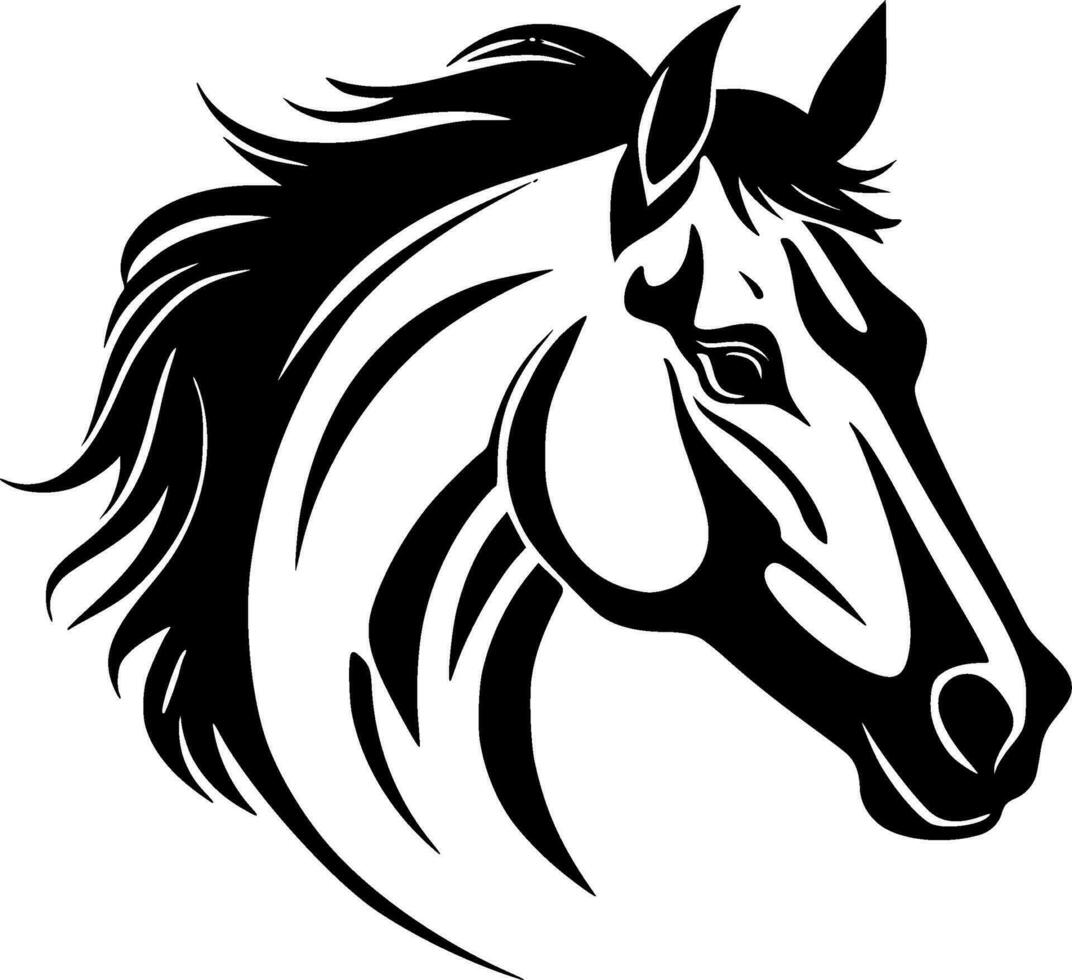 caballo - alto calidad vector logo - vector ilustración ideal para camiseta gráfico