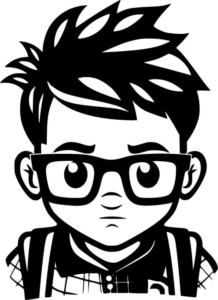 Back To School - Minimalist and Flat Logo - Vector illustration