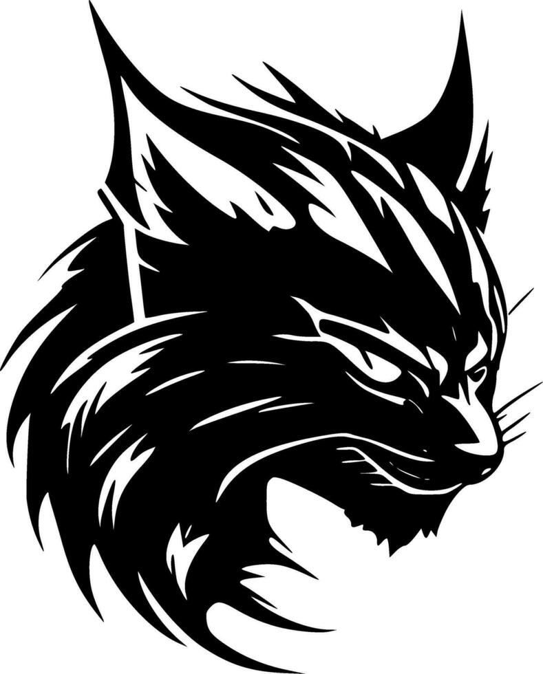 Wildcat, Minimalist and Simple Silhouette - Vector illustration
