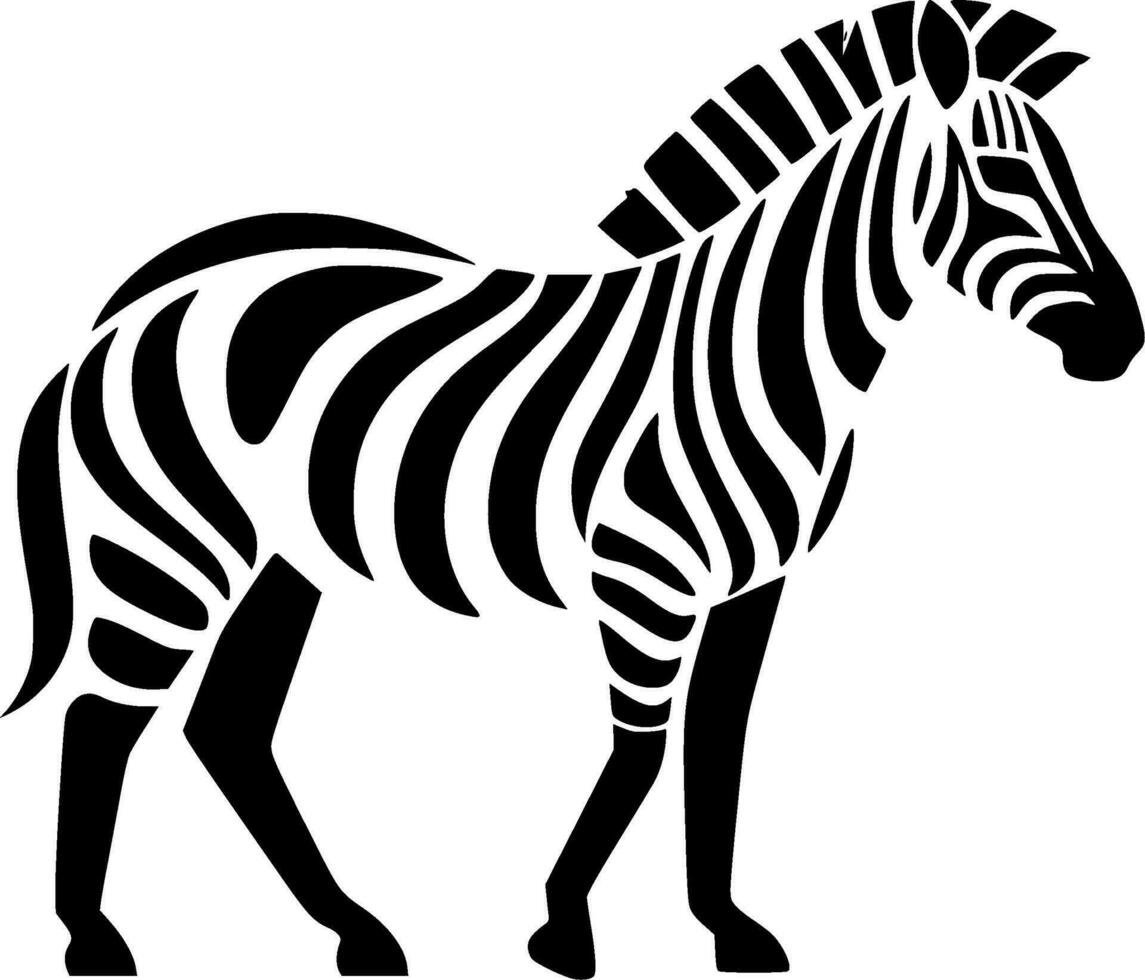 Zebra - High Quality Vector Logo - Vector illustration ideal for T-shirt graphic