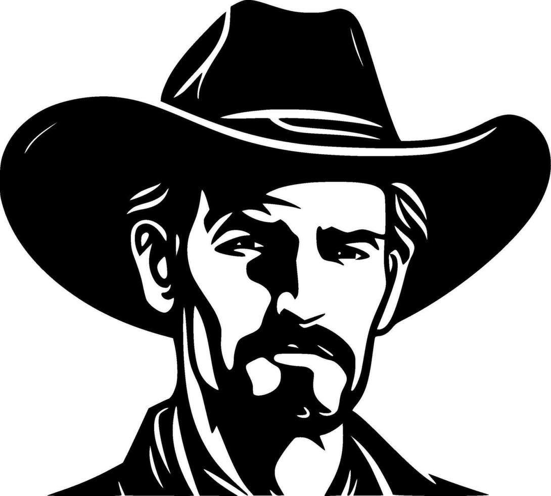 Western, Minimalist and Simple Silhouette - Vector illustration