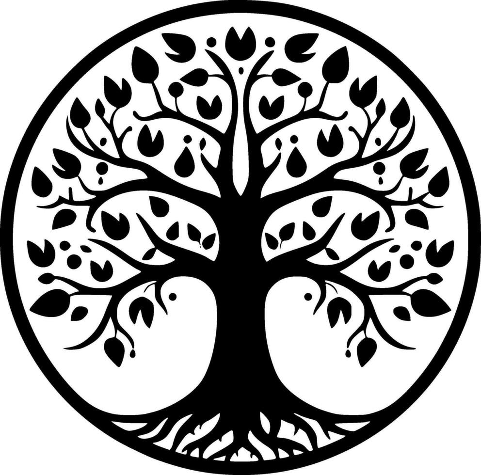 Tree - High Quality Vector Logo - Vector illustration ideal for T-shirt graphic