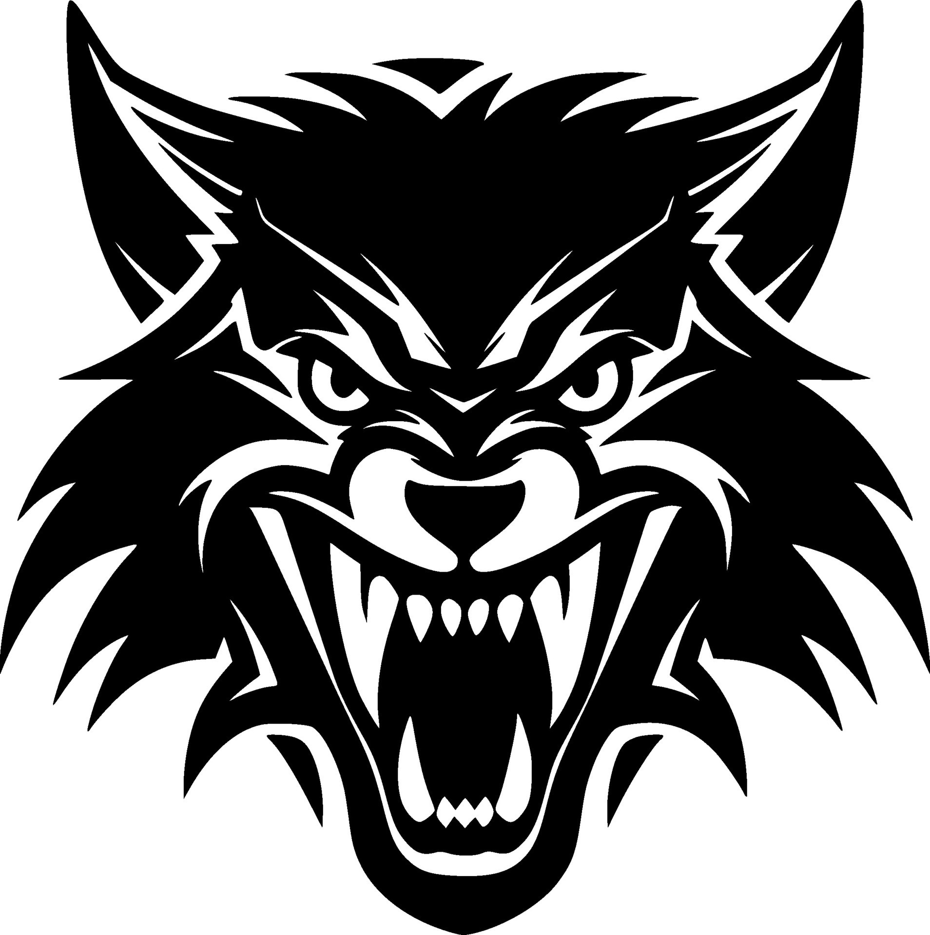 Wolf, Black and White Vector illustration 27301111 Vector Art at Vecteezy
