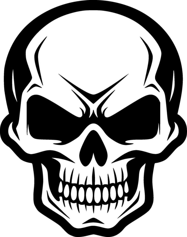 Skull - Minimalist and Flat Logo - Vector illustration