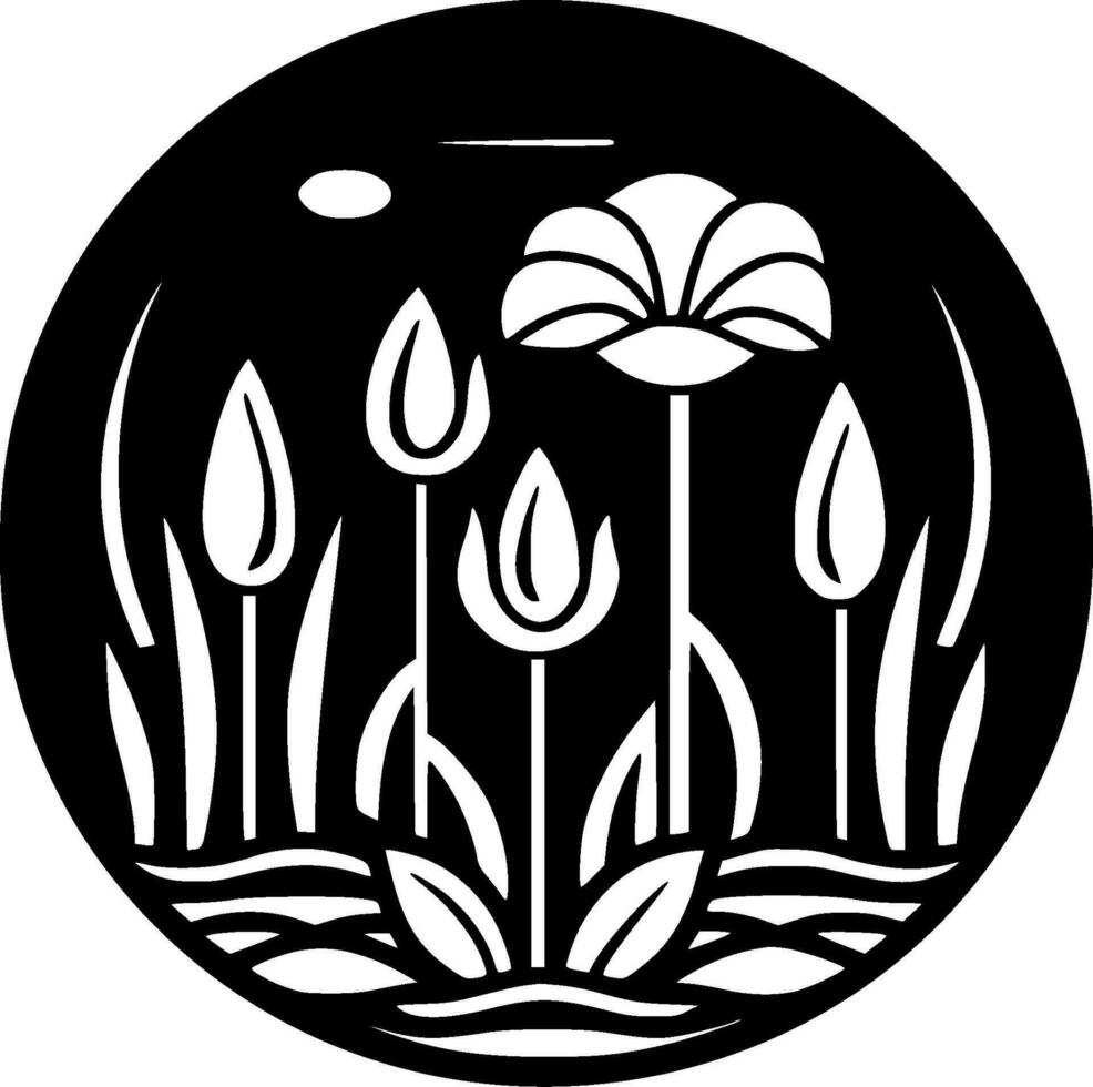 Spring, Minimalist and Simple Silhouette - Vector illustration