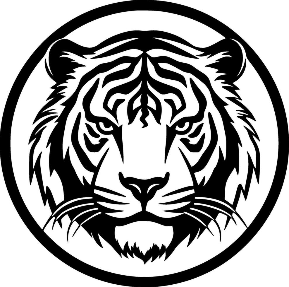 Tiger - High Quality Vector Logo - Vector illustration ideal for T-shirt graphic