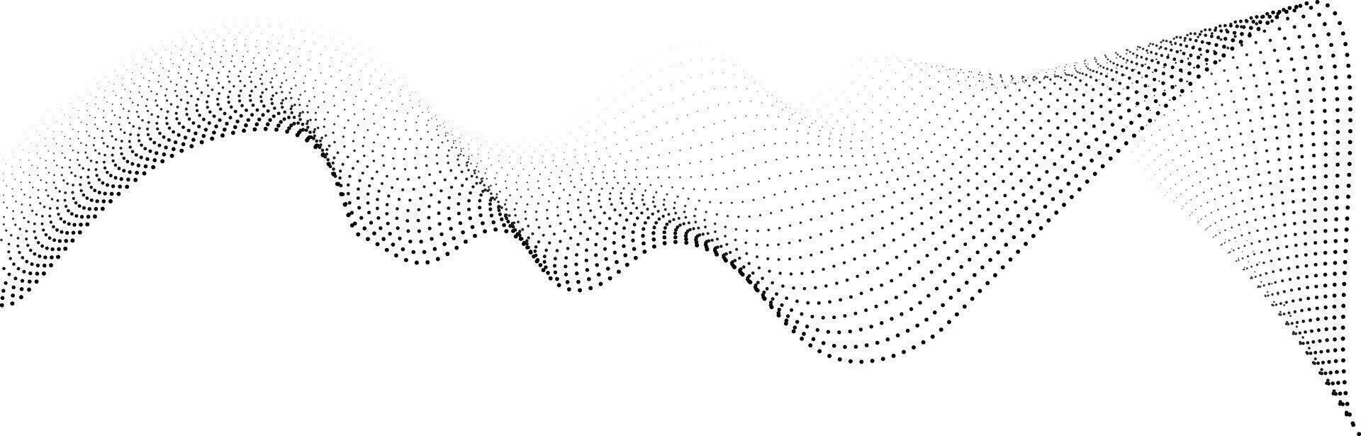 Halftone Wave Element vector