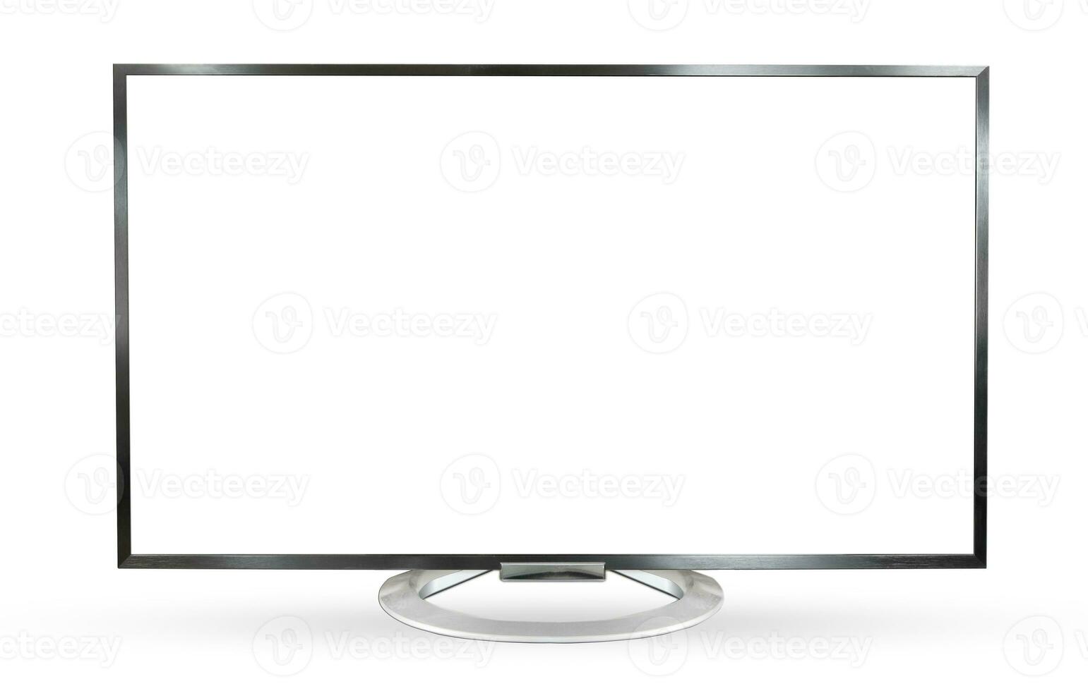 Television monitor isolated on white background. photo