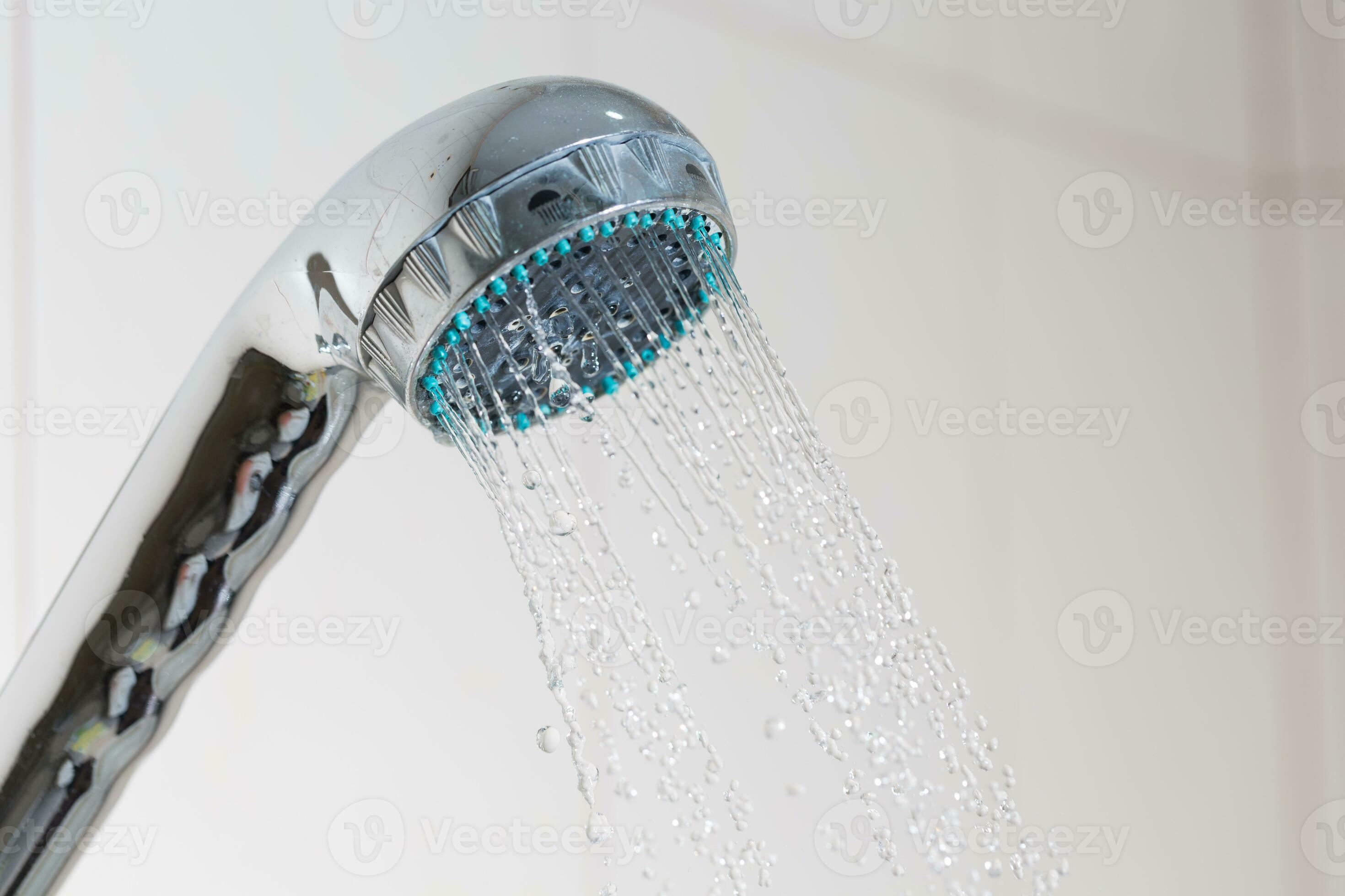 Shower with water steam in the bathroom. 27302723 Stock Photo at Vecteezy