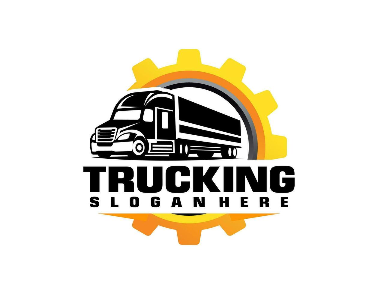 A template of Truck Logo, cargo logo, delivery cargo trucks, Logistic logo vector