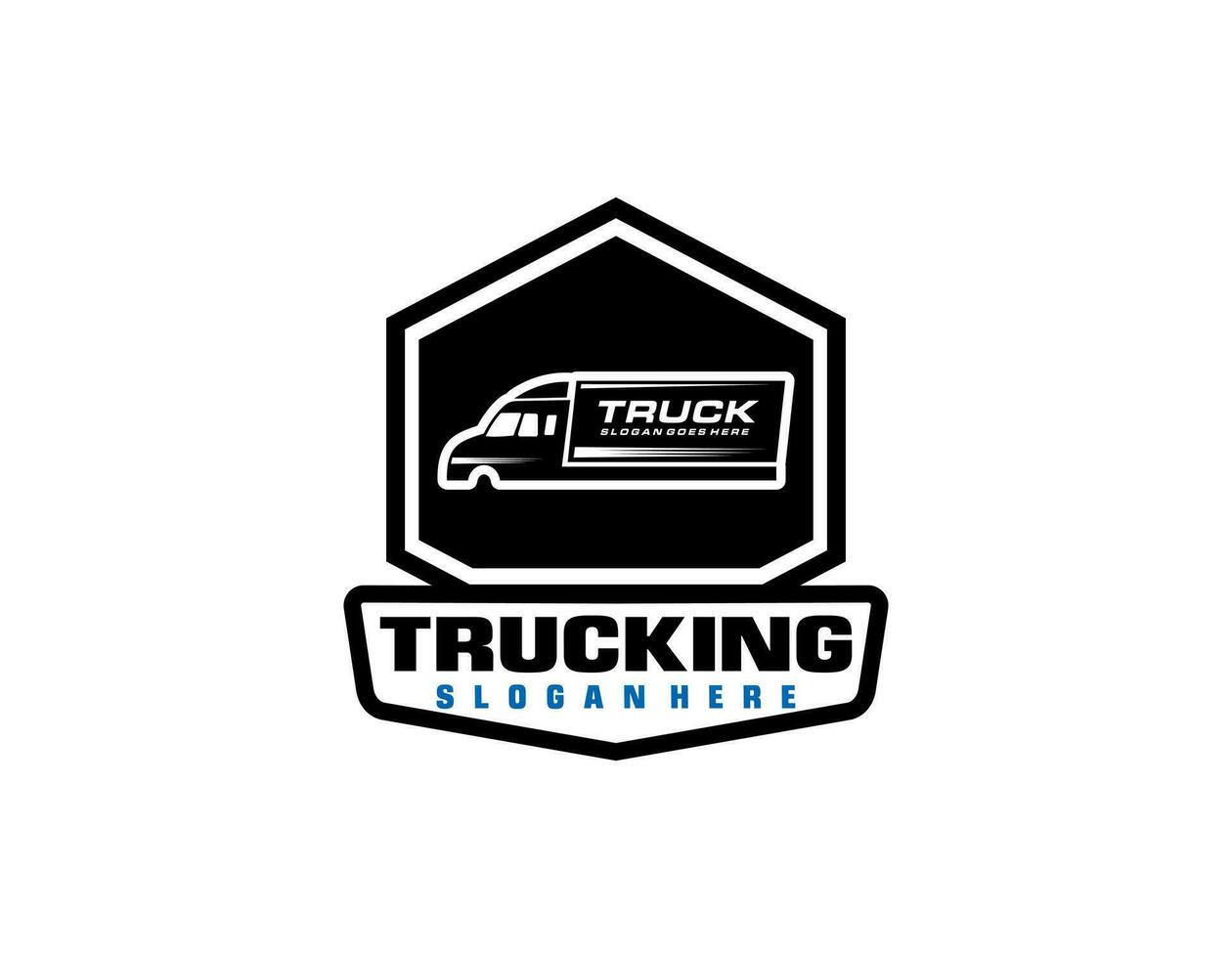 Illustration graphic design of express logistic transportation concept logo design template vector