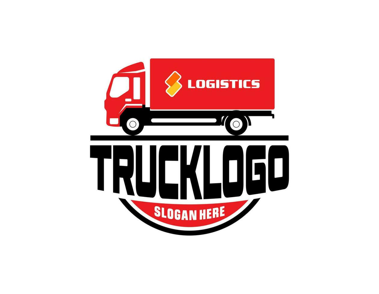 Truck logo template, Perfect logo for business related to automotive industry vector