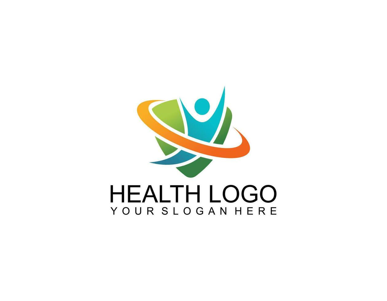 Modern Health Care Business Logo Icon for Hospital Medical Clinic Pharmacy Cross Symbol Design Element vector