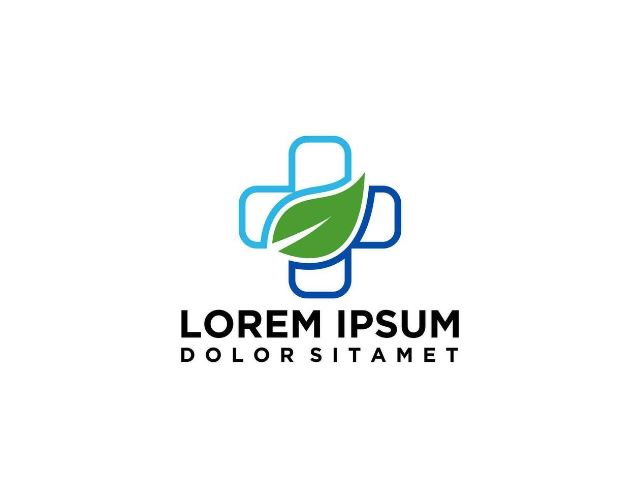Cross plus medical logo icon design template elements vector