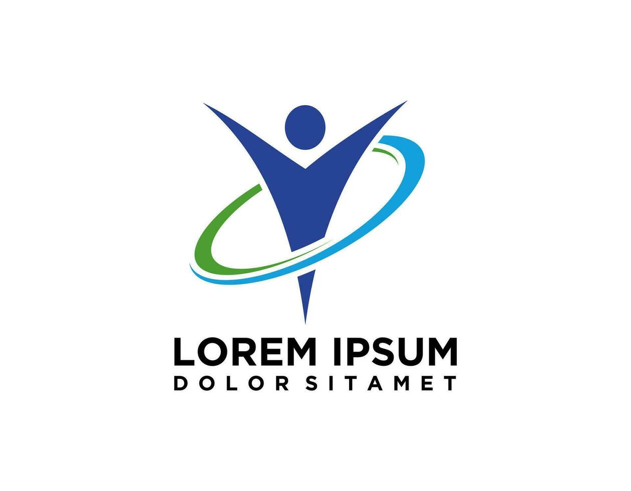 Creative Human Concept Logo Design Template vector