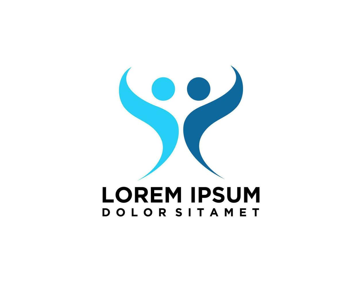 HUMAN HEALTH LOGO DESIGN vector
