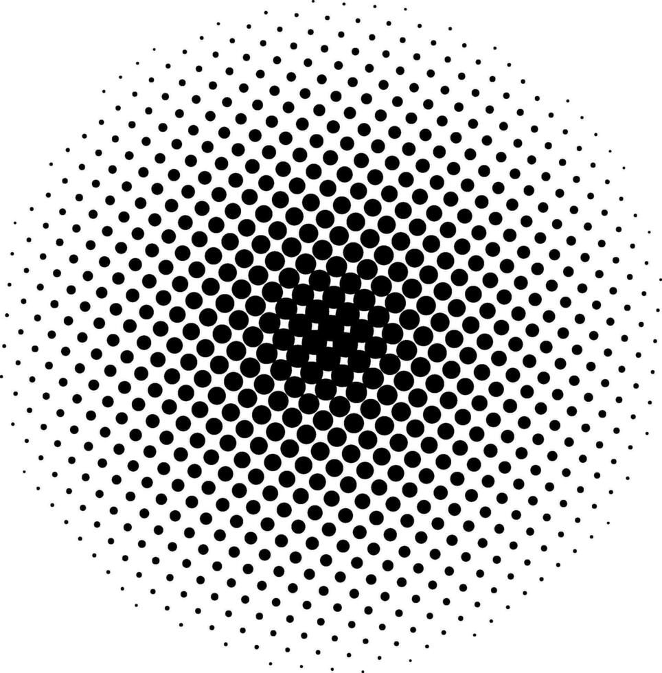 Transparent Vector Gradient Color Halftone Circular Dots Pattern Template