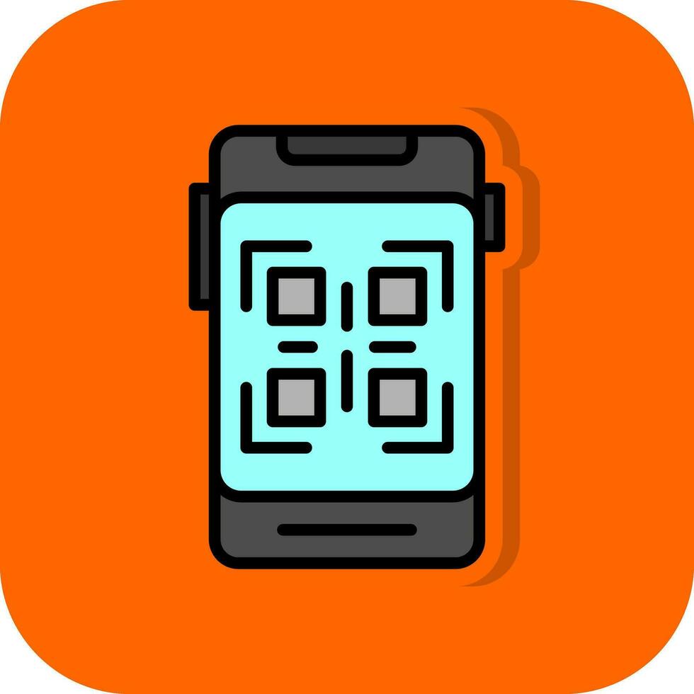 diseño de icono de vector de código qr