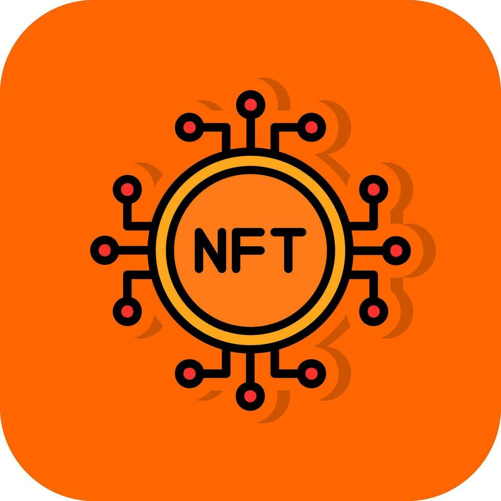 nft vector icono diseño