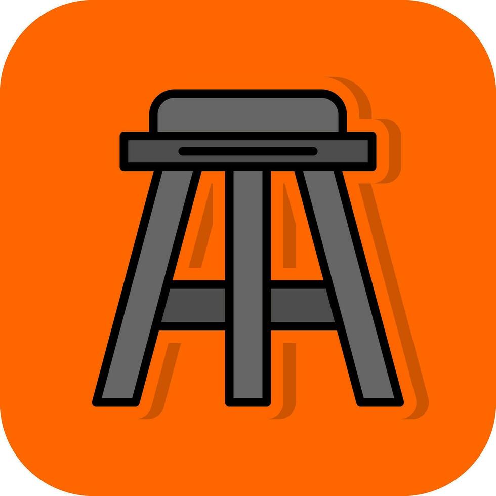 Stool Vector Icon Design