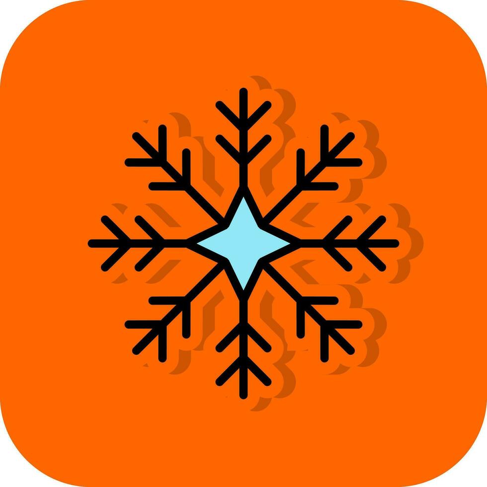 Snowflake Vector Icon Design