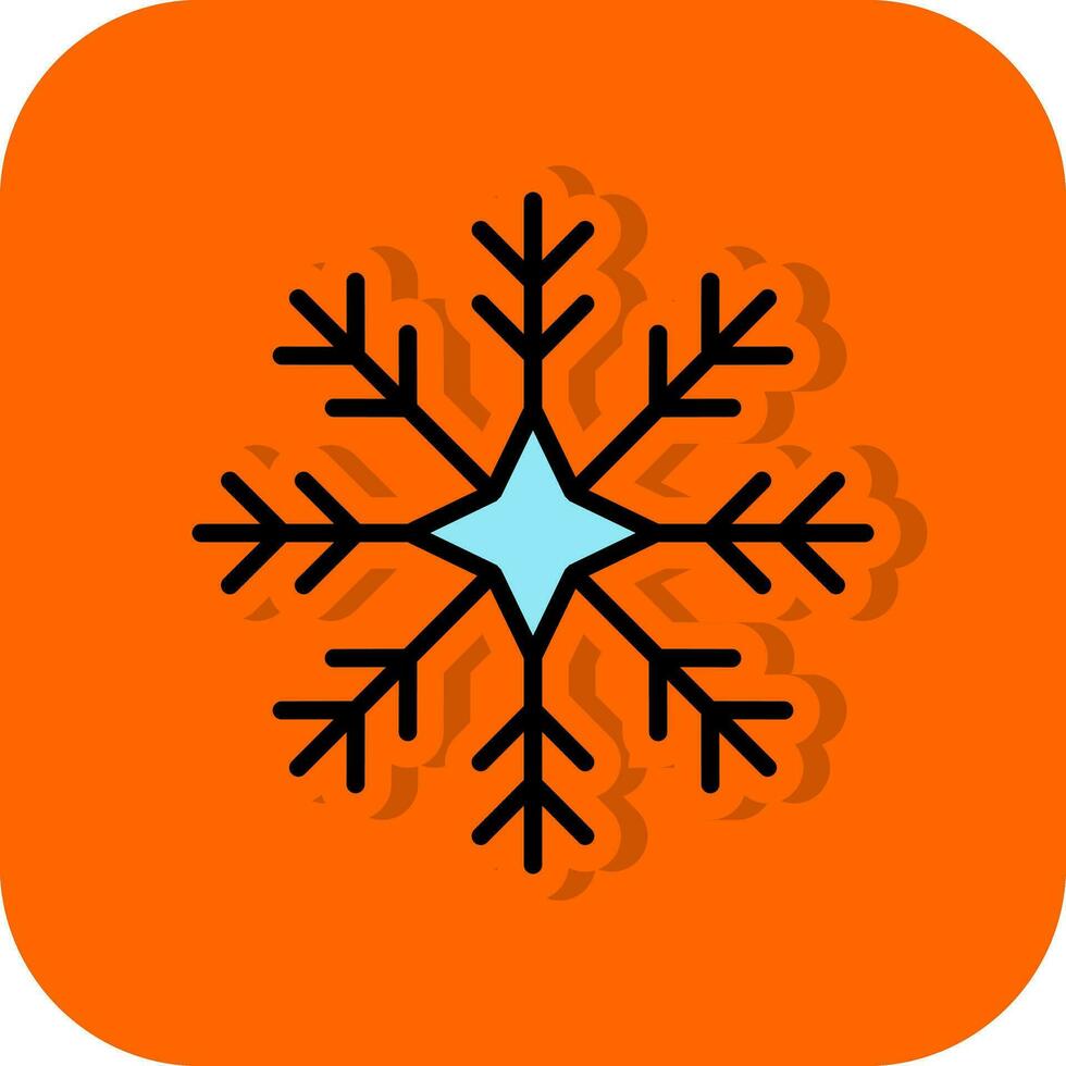 Snowflake Vector Icon Design