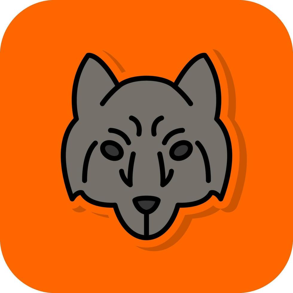 Arctic wolf Vector Icon Design