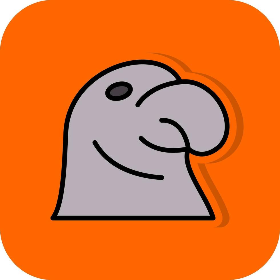 Northern fur seal Vector Icon Design