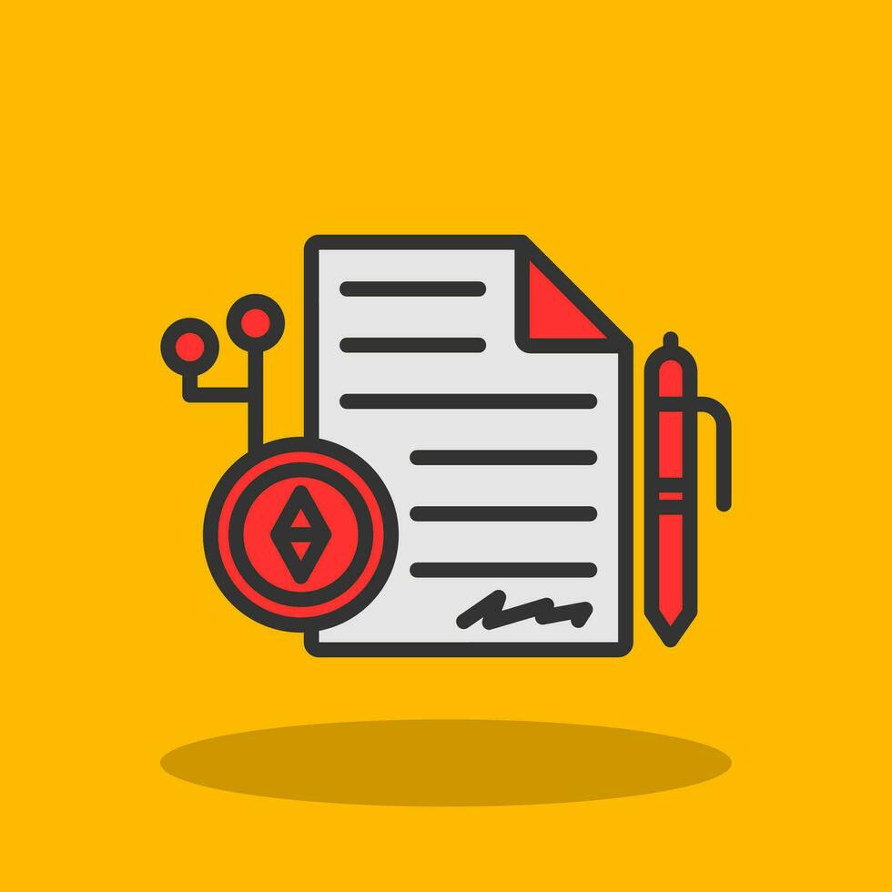Smart Contracts Vector Icon Design