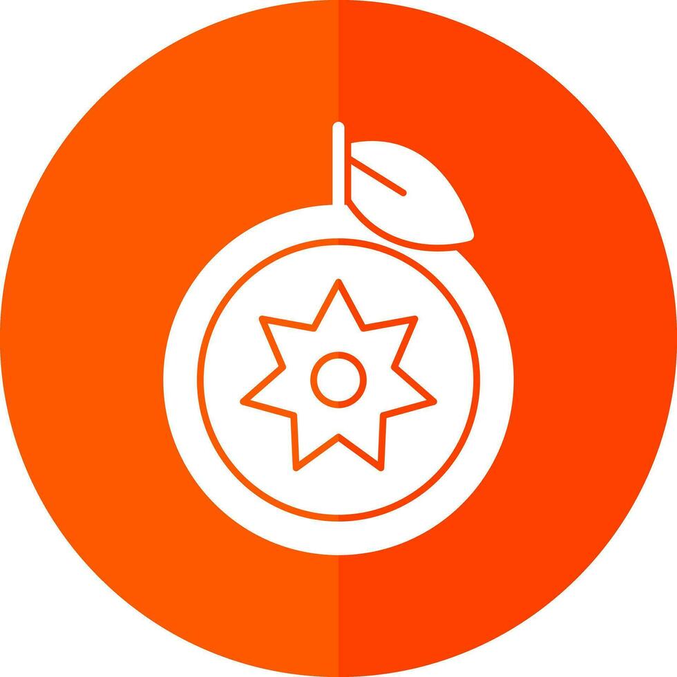 estrella manzana vector icono diseño