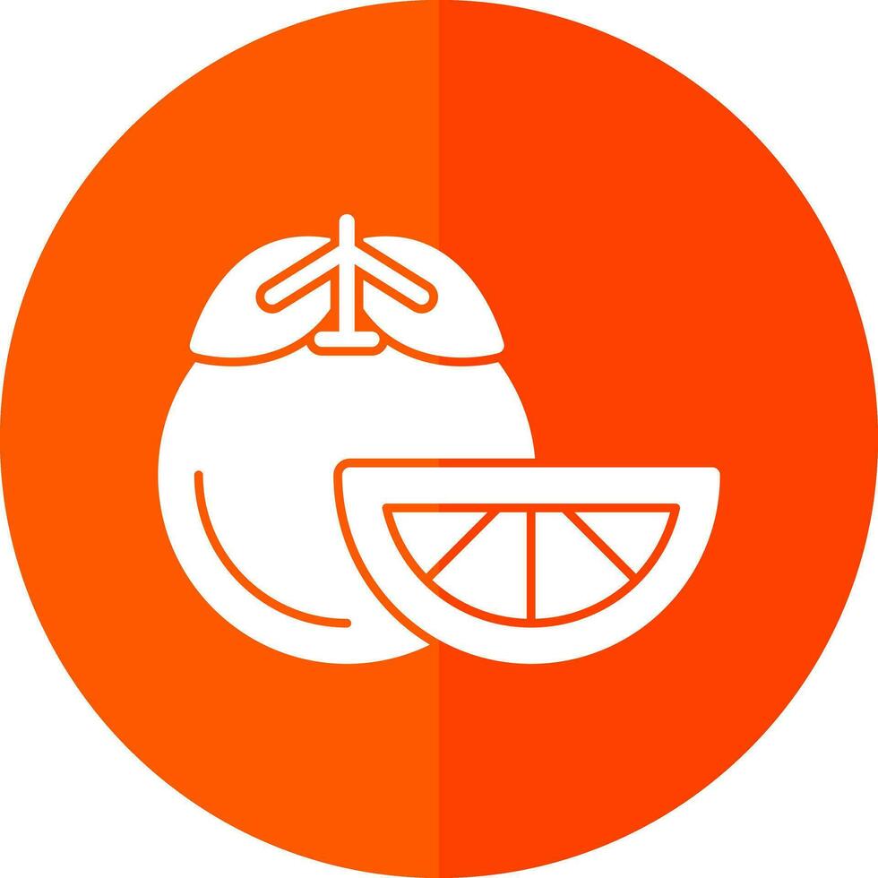 Tangerine Vector Icon Design