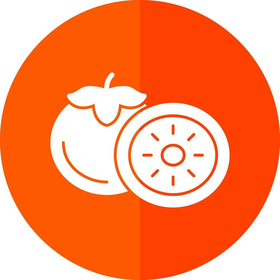 Persimmon Vector Icon Design