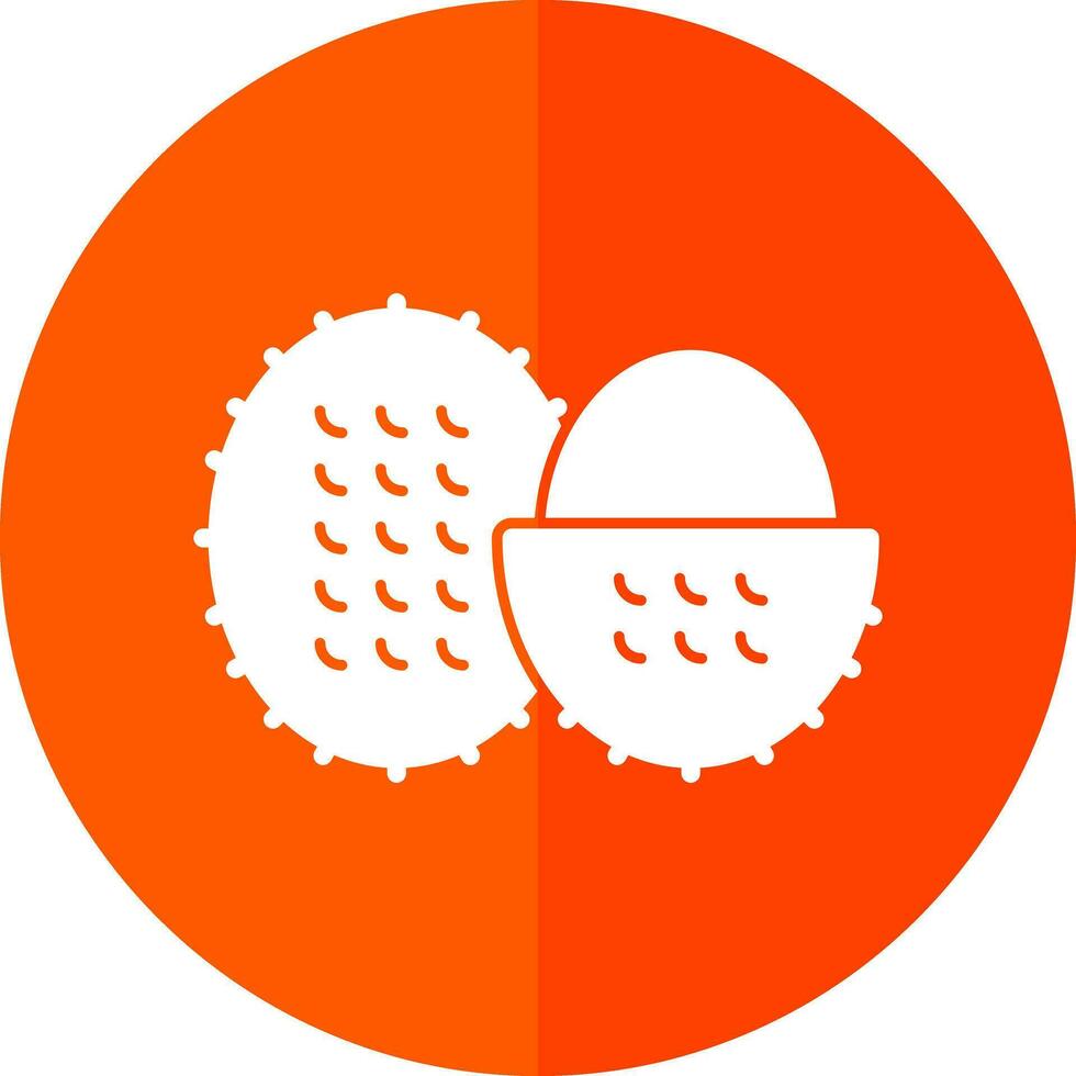 Rambutan Vector Icon Design