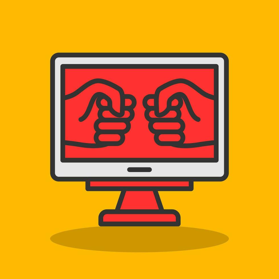 Fighting Game Vector Icon Design