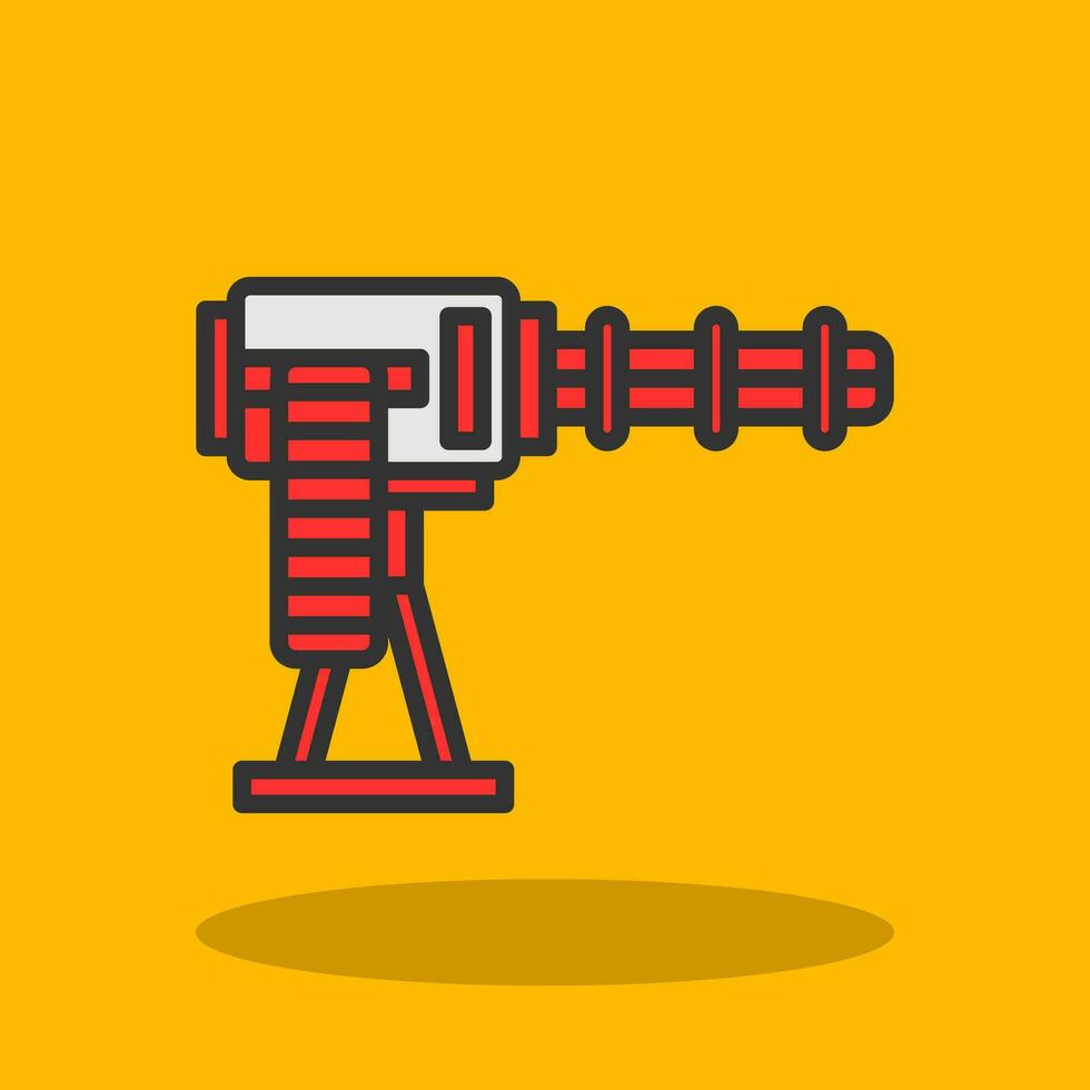 Machine Gun Vector Icon Design