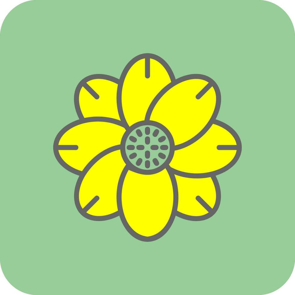 Arctic flower Vector Icon Design