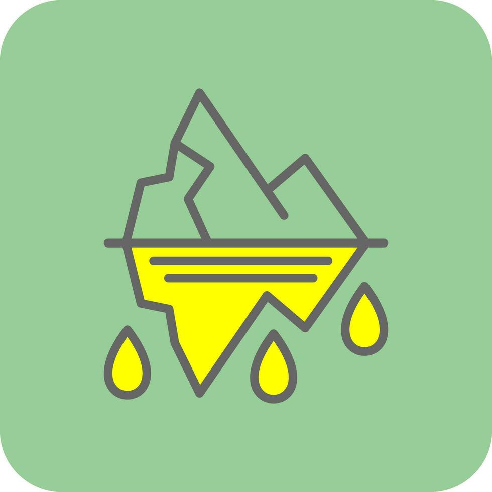 Glacier Vector Icon Design