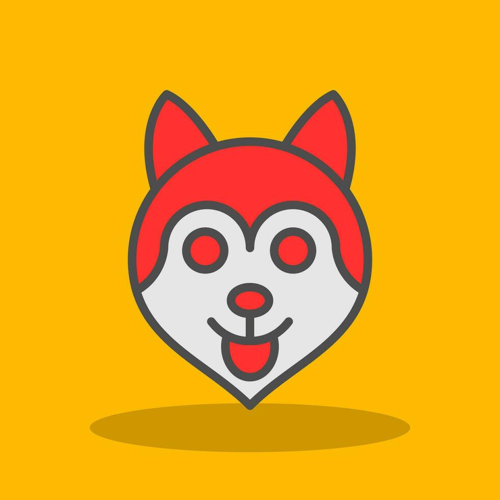 Husky Vector Icon Design