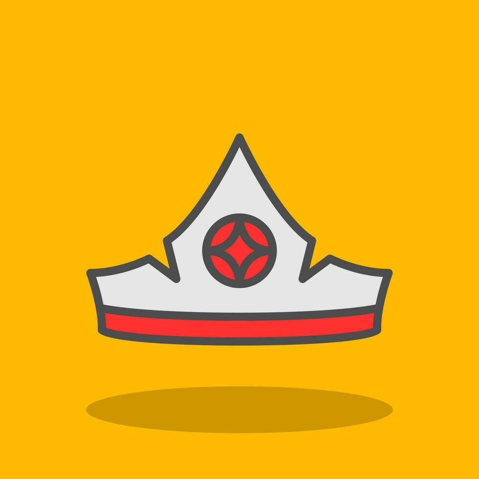 Aurora crown Vector Icon Design